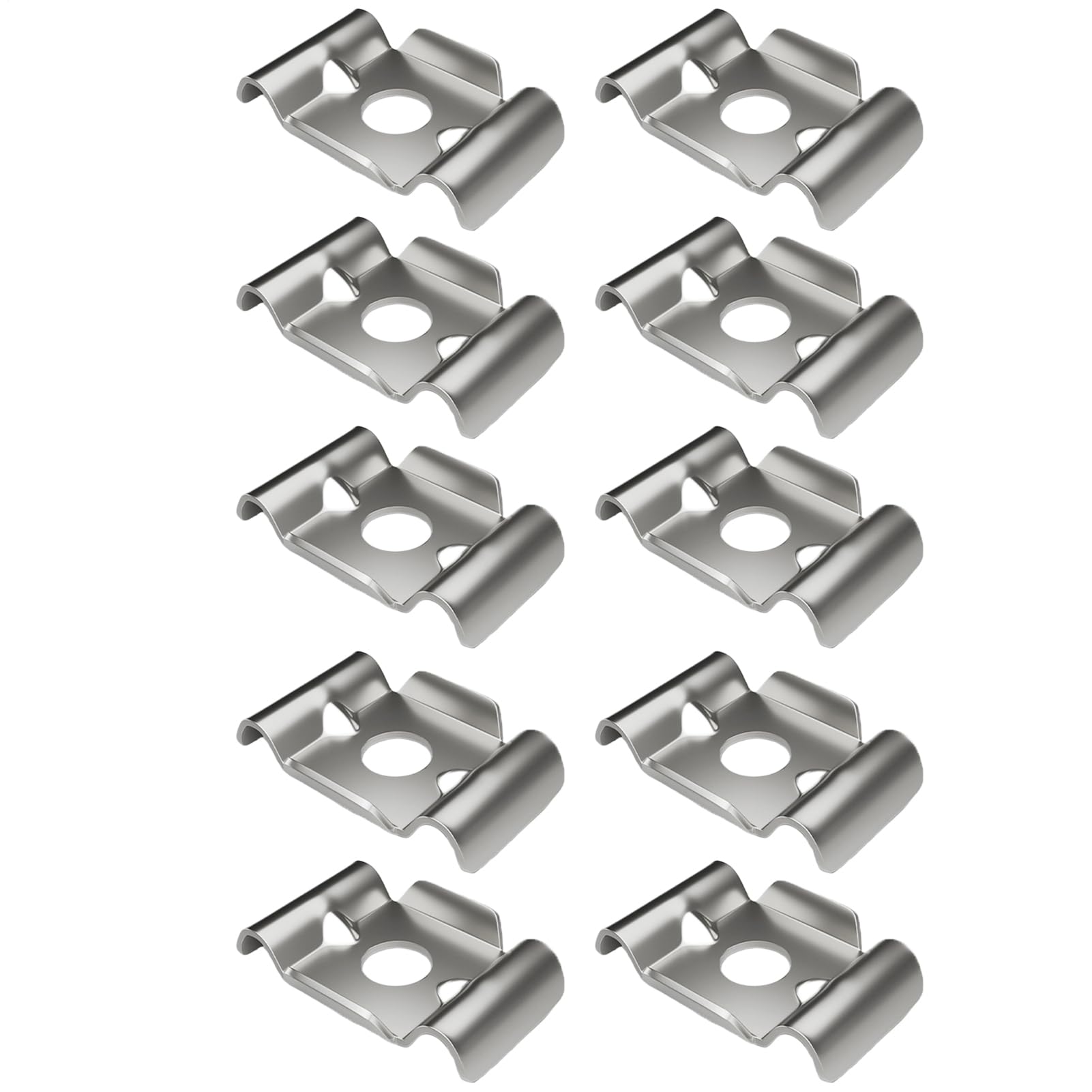 Clips de alambre para valla en acero inoxidable juego de 10 abrazaderas de seguridad para jardín