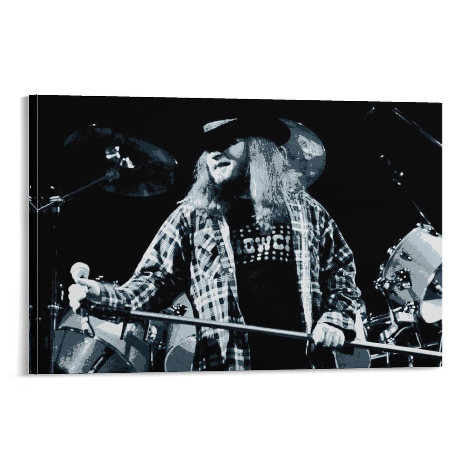FCOIN Ronnie Van Zant Canvas Poster Canvas Art Poster And Wall Art Picture Print Modern Family Decor Posters 20x30inch(50x75cm)