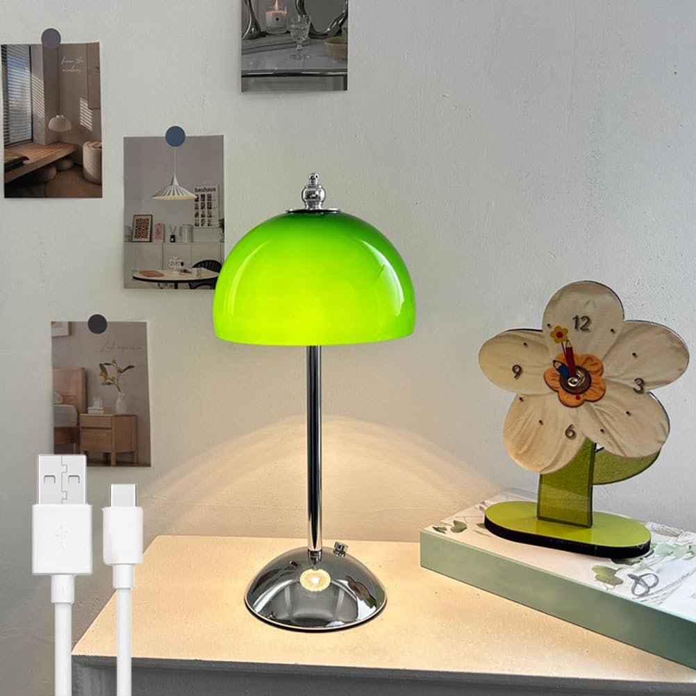 Lampe de table LED sans fil champignon rechargeable tactile
