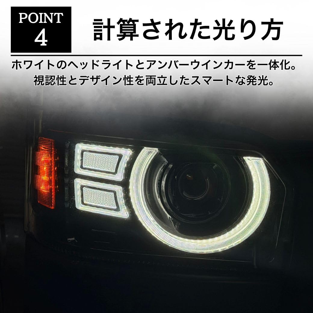 Amazon.co.jp: GI☆GEAR 光源タイプ フルLEDヘッドライト 丸目キット
