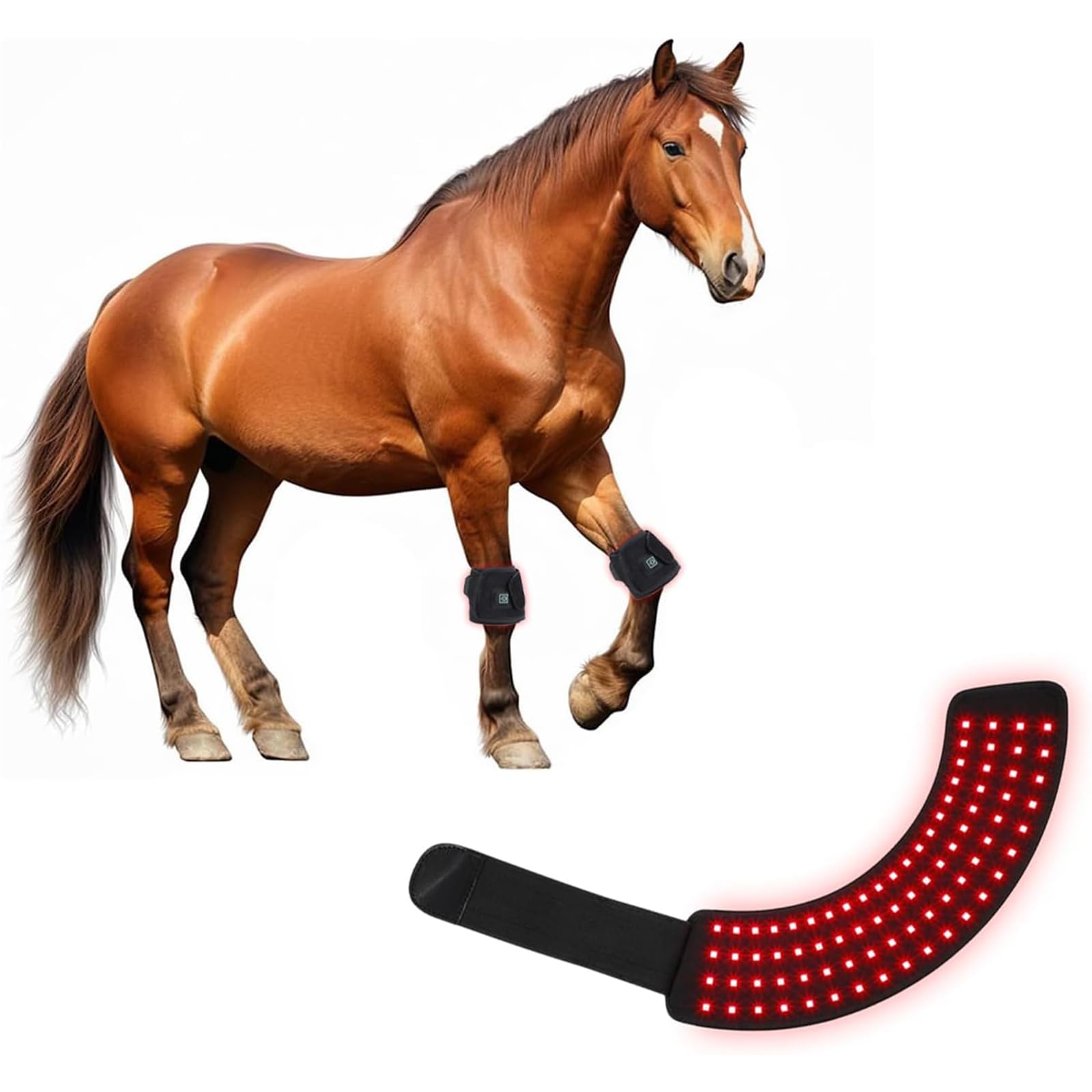 Dispositivo portatile luce rossa LED per terapia dello zoccolo cavallo