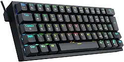 Teclado Mecanico Gamer Redragon Fizz Pro, RGB, Wireless, Switch Azul - K616-RGB-B (PT-BLUE) - Preto