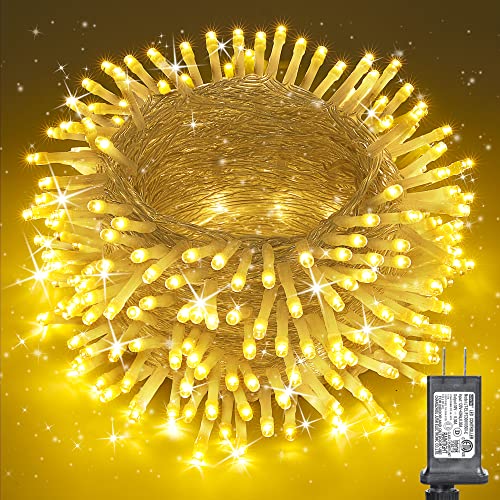 Luces Navideñas LED 75 pies 200 unidades, blanco cálido