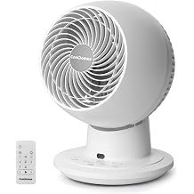 11'' Oscillating Air Circulator Desk Fan, 3D Multi-Directional Oscillation, 5-Speed High Velocity Airflow Table Fan with Night Mode, Timer, Remote for Bedroom, Office, Dorm, desk
