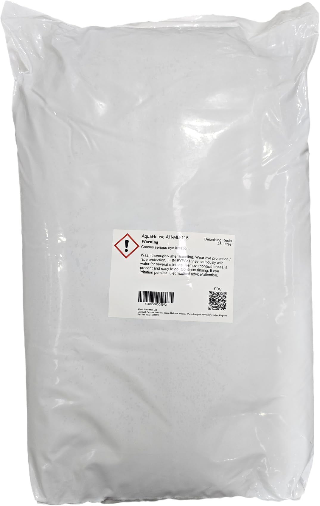 AquaHouse MB-115 Deionising DI Resin for Window Cleaning, Aquariums, Reverse Osmosis, Deionised Water Production - 25 Litre Bag
