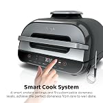 Ninja-Indoor-Grill-and-Air-Fryer-Foodi-Smart-XL-6-in-1-Grill-Air-Fry-Roast-Bake-Broil-Dehydrate-Crisp-Smart-Thermometer-Splatter-Shield-Dishwasher-Safe-Parts-BlackSilver-FG551