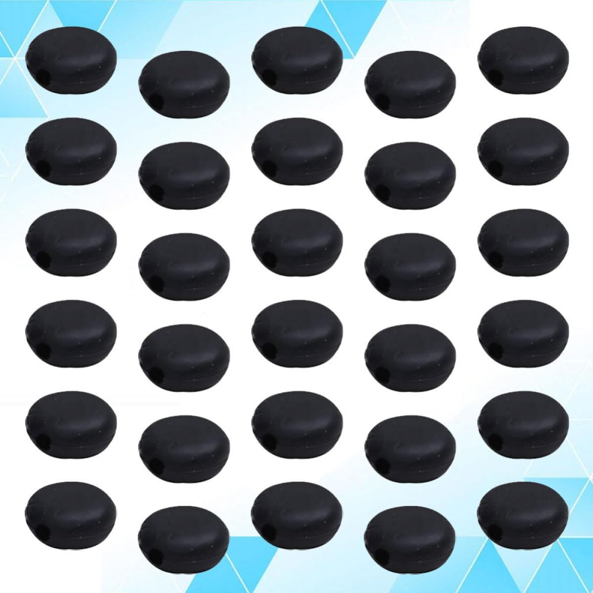 OFFSCH 100pcs Black Silicone Face Mask Adjustable Buckles with Anti-Choke Design, Keeps Mask in Place, and Man, for Cycling and Skiing
