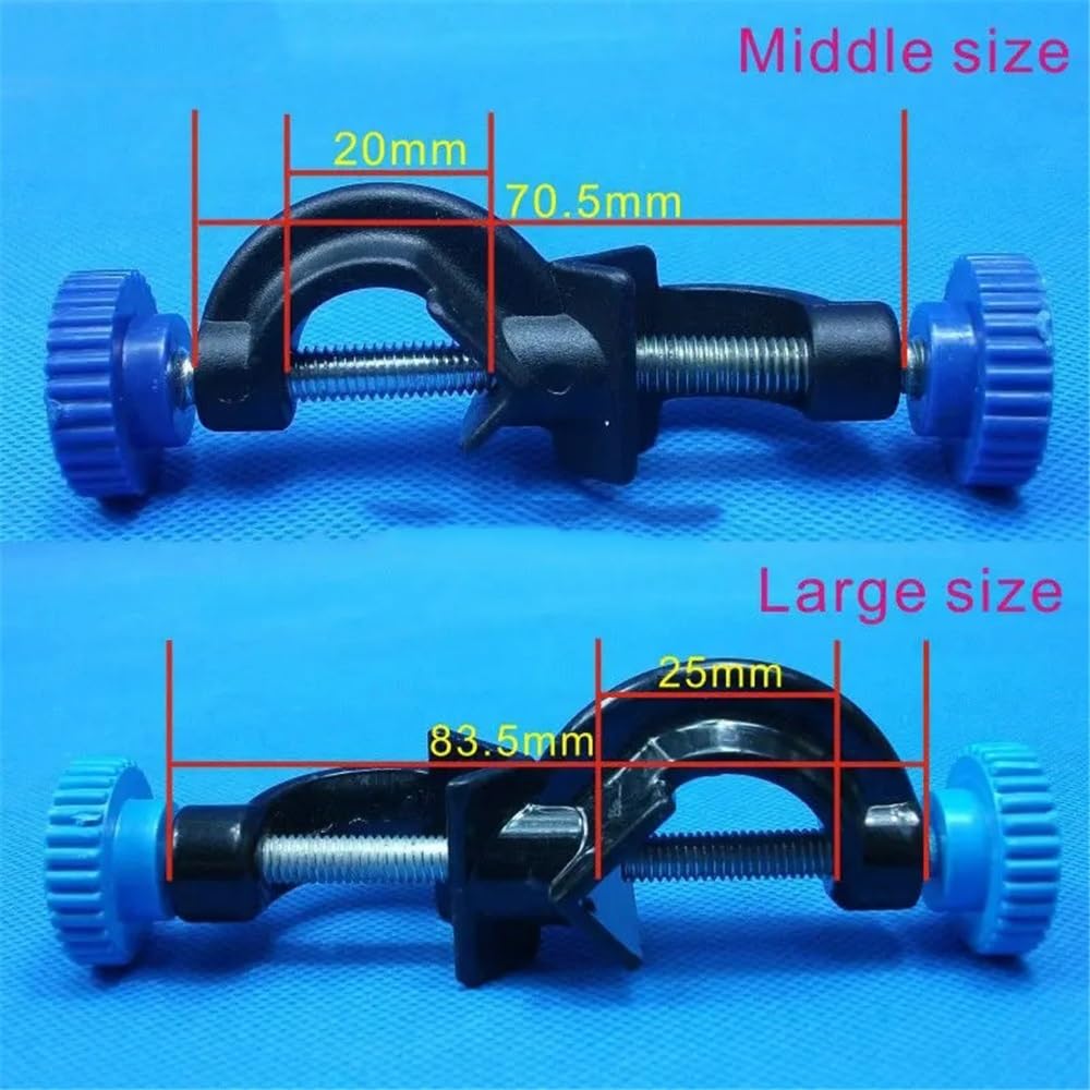 2 pezzi/lotto 70,5 * 20 mm morsetto da laboratorio con clip ad angolo retto, supporto for presa in metallo Attrezzature da laboratorio