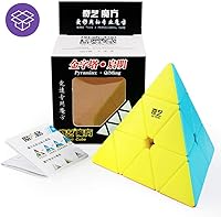 Vista 7 de D-FantiX – Pirámide Qiyi Qiming, cubo de velocidad sin calcomanía, rompecabezas de cubos y triángulos