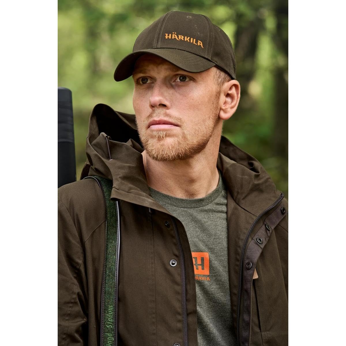 Härkila Logo Cap Herren Jagdkappe Atmungsaktiv Baumwolle Willow Green