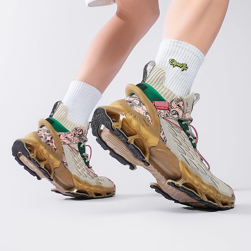 High top Sneakers for Men Fashion Running Air Cushion Non Slip Outdoor Cushioning Training Basketball Shoes4