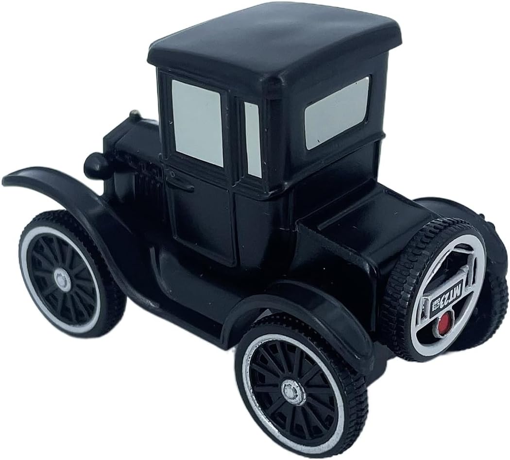 2PCS Portable Small Toy Car 1:55 Diecast Model Metal Body Racers for Preschool Kids 3+ Year Boy Gift (Red+Black)