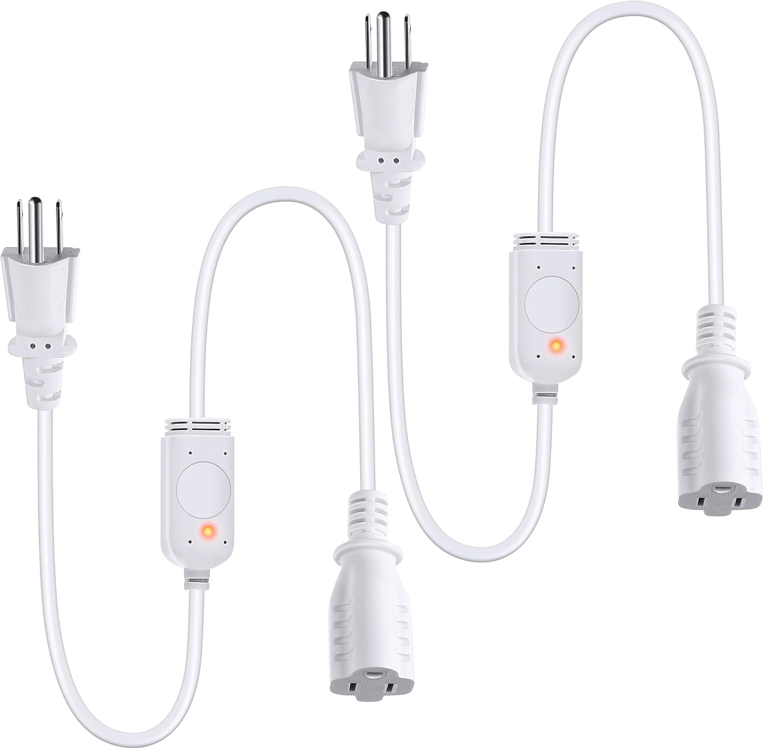 Feekoon 2 Pack Thermostat Controlled Extension Cord, Auto On at 32°F/Off at 50°F, Outdoor Thermostat Plug Outlet for Heat Cables, Pond Deicers, RVs, and Freeze Protection Equipment Feekoon 2 Pack Thermostat Controlled Extension Cord, Auto On at 32°F/Off at 50°F, Outdoor Thermostat Plug Outlet for Heat Cables, Pond Deicers, RVs, and Freeze Protection Equipment