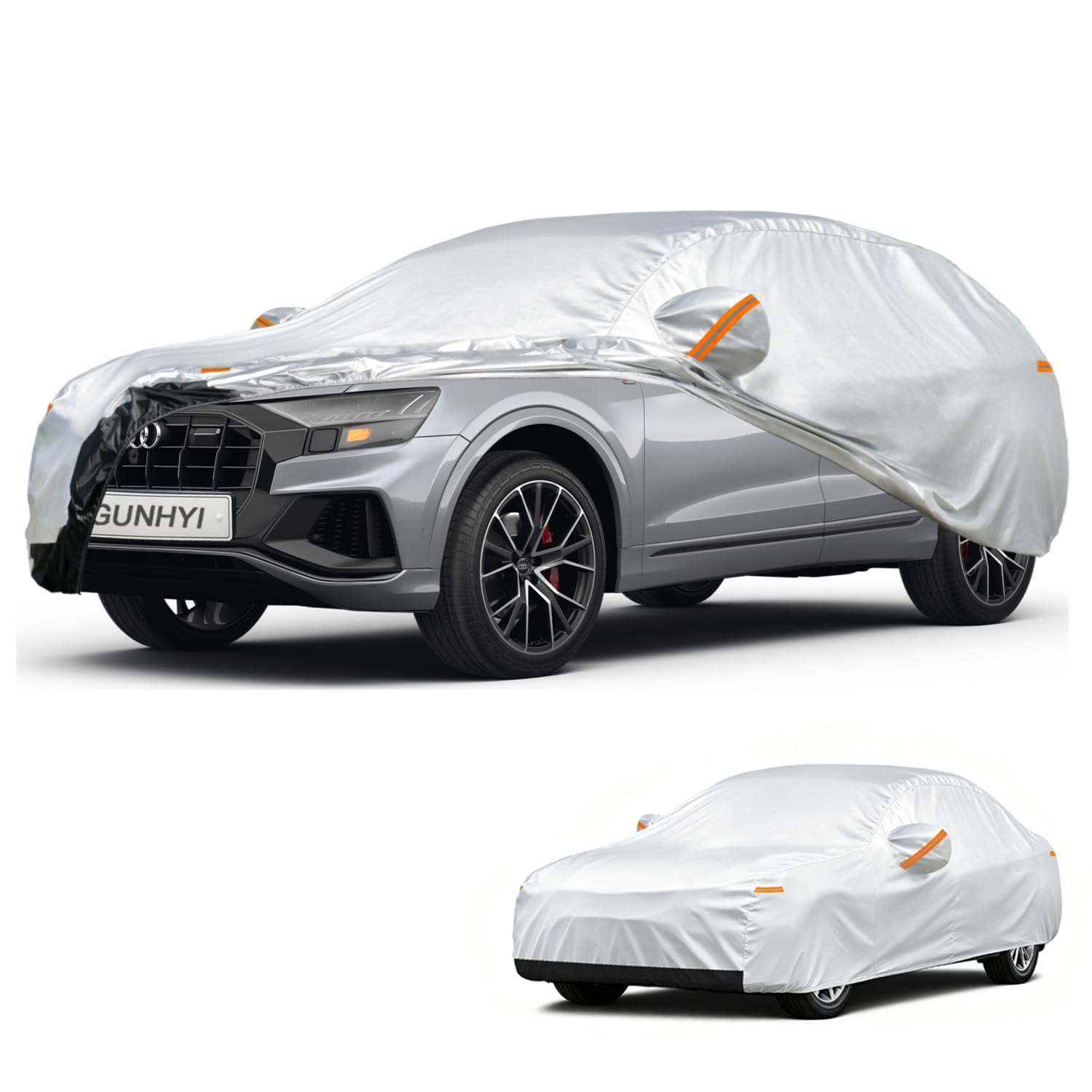 GUNHYI Car Cover Custom Fit Audi Q8 (2018-2026) Waterproof for Automobiles, Oxford Sun Rain Dust Snow Protection (Ships from US Warehouse, Delivery 3-8 Days)