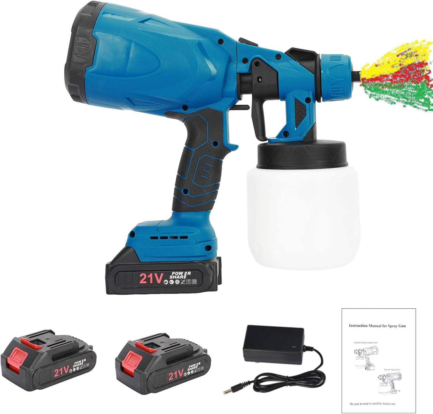 600W Paint Sprayer, 3 Adjustable Spray Modes Garden Fence