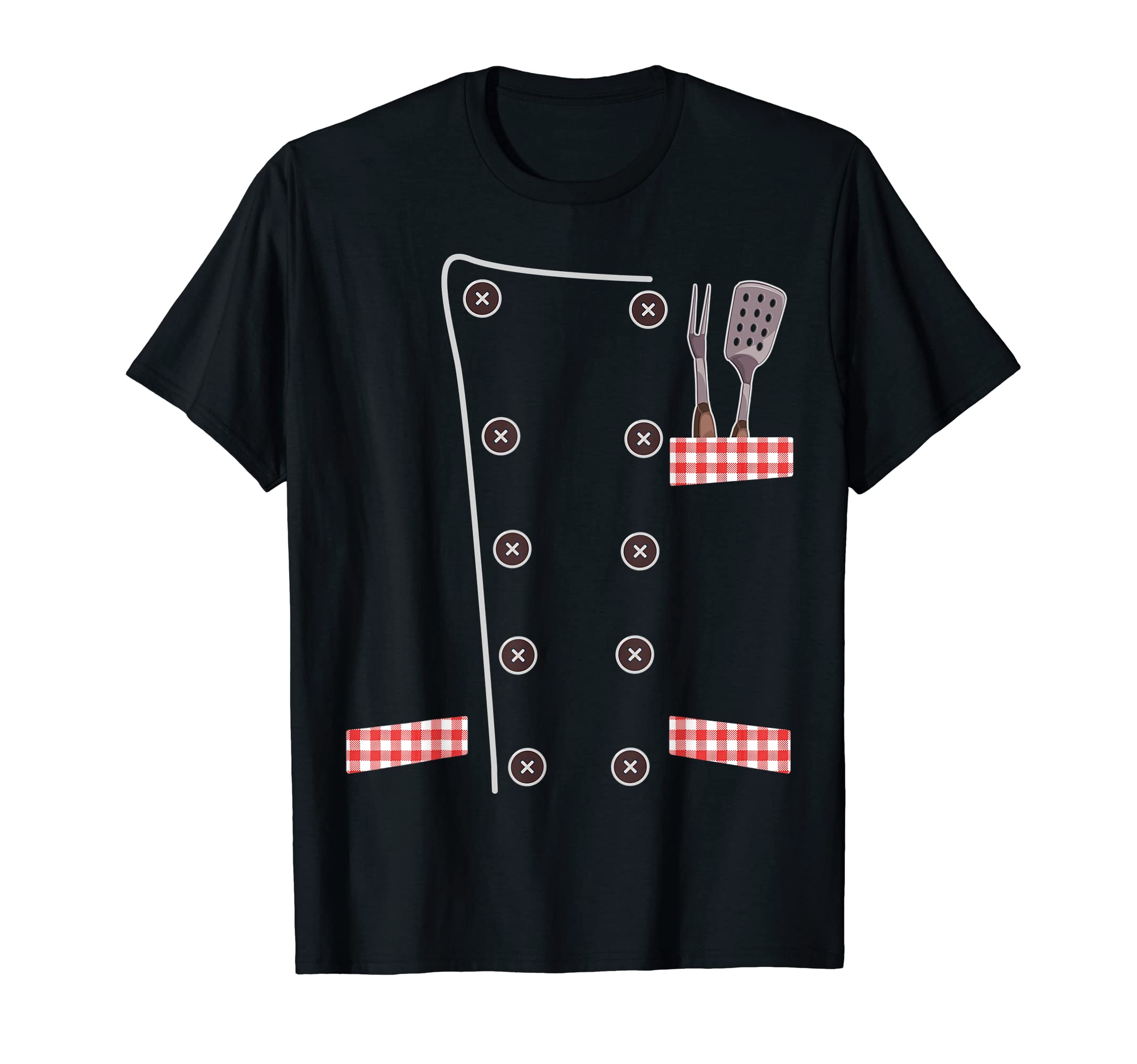 Chef Master Cooking CostumeChef Uniform Jacket Faux Cook Chef Master Cooking Costume T-Shirt