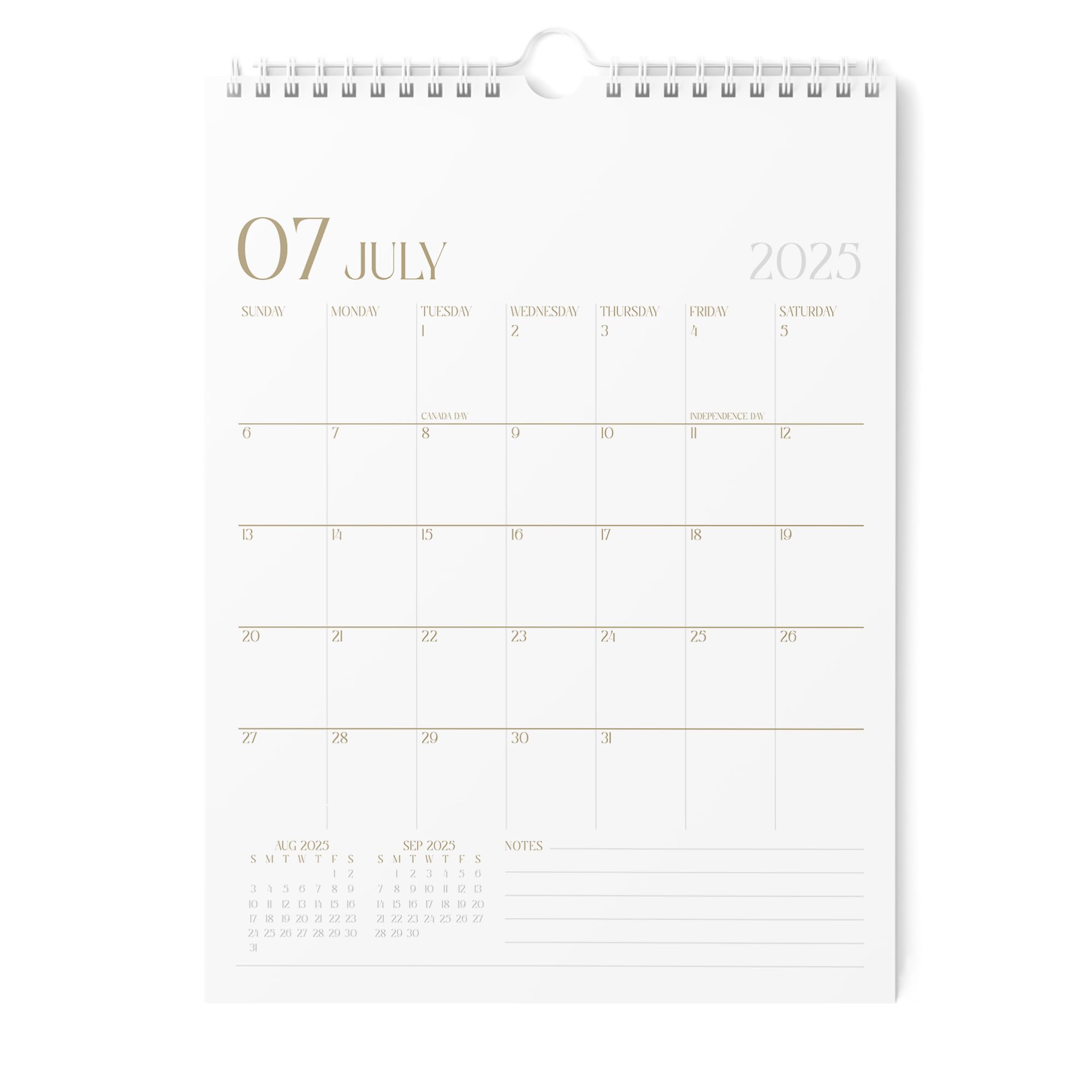 Karto Wall Calendar 2025-2026 - Vertical 8.5x11 inch July 2025 to December 2026 - Boost Your Productivity and Easy Planning with the Aesthetic Monthly