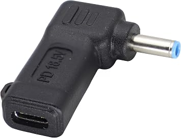PD to DC4530 Laptop Charging Adapter PD Type C Female to DC4.5x3.0mm Male Power Adapter Converters PD Power Charger Connector for LaptopH-P Pro-Bo-ok Chro-me-Bo-ok[C-4530]