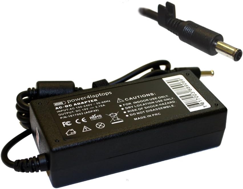 Power4Laptops AC Adapter Laptop Charger Power Supply Compatible with Samsung NP300