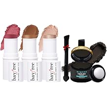 KIMUSE Multi Stick Trio Face Makeup & Hairline Powder with Dual-ended Hairline Brush