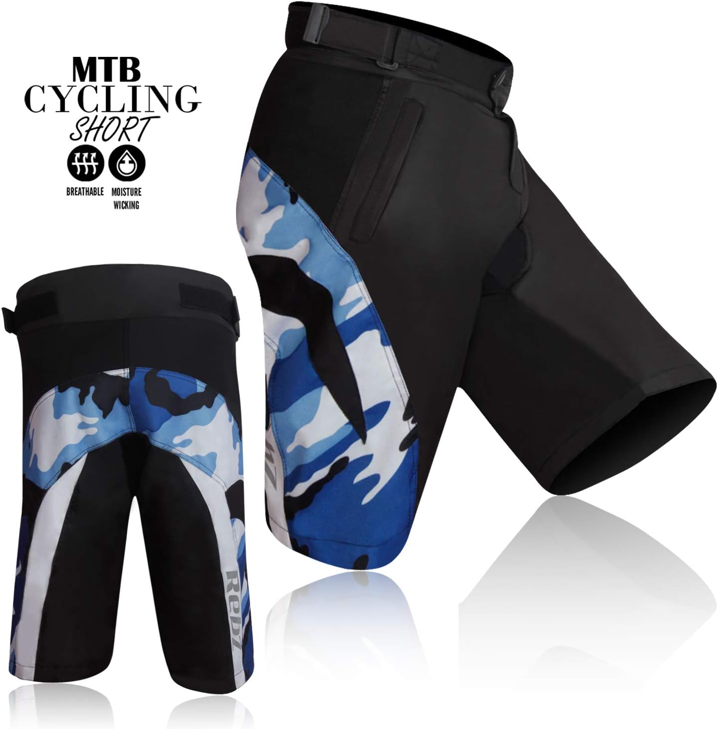 MTB Cycling Shorts Bicycle Off Road Downhill Mountain Bike Hiking Fishing Outdoor Horse Riding Shorts Camo Design Unisex