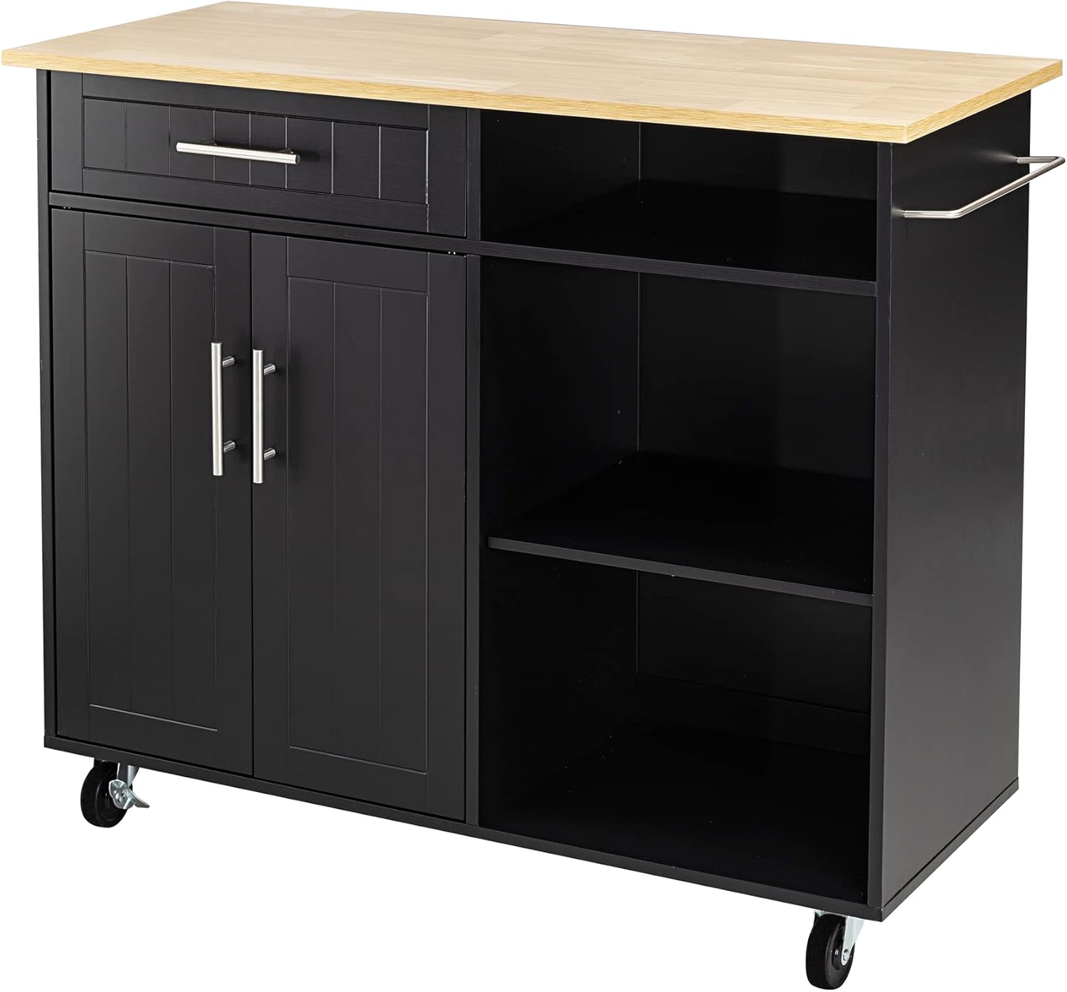 Shintenchi Kitchen Island Cart with Storage,Rolling Kitchen