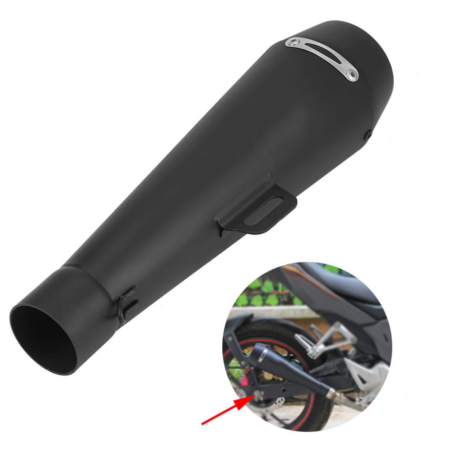 Tłumik rury wydechowej, uniwersalny 51 mm tłumik do motocykla rura ucieczkowa pasuje do CBR1000, do Yamaha R6, do Kawasaki
