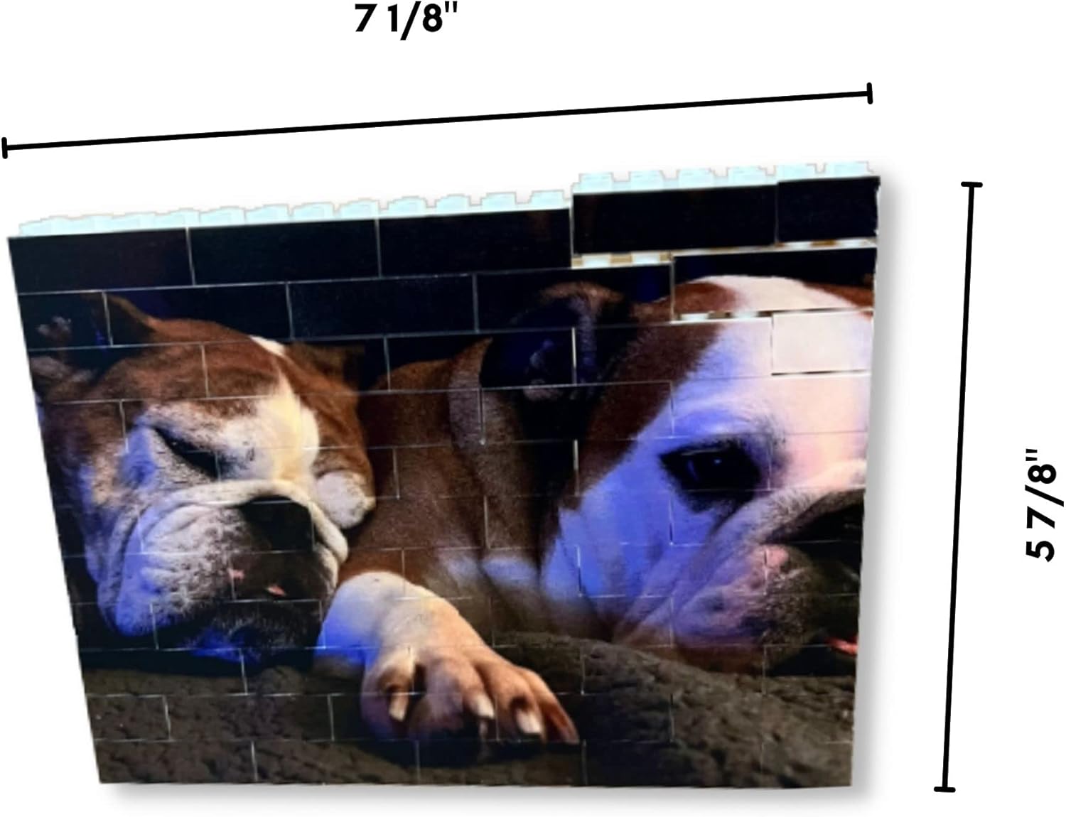 Brick Your Pic Custom Building Block Photo Print – Personalized Gift for Couples, Friends, or Family – Fun 3D Portrait Memory Keepsake – Unique Art Puzzle – Landscape 4” x 6”