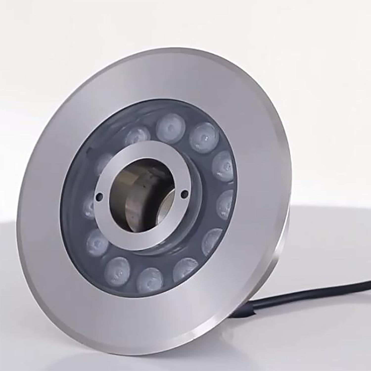 LED Ring Fountain Light - Submersible Pond Light Lights, AC 24V Low Voltage Safely Underwater Lighting, IP68 Waterproof Middle Hole Water Landscape Lights, for,Green Light-9W