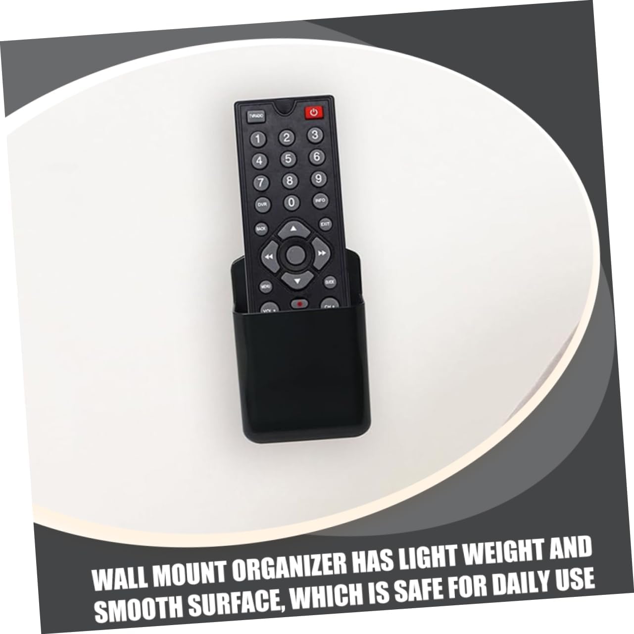 Zerodeko 4Pcs Remote Control Holder Adhesive Wall Organizer for Tv Air Conditioner and Items No Drilling Required Space Saving Design for Home and Office