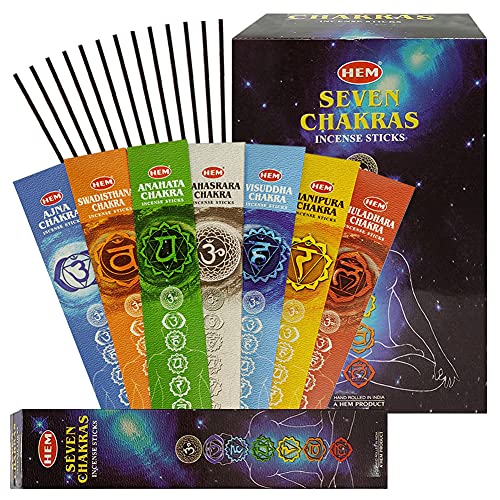 7 Chakras Incense Sticks Variety Pack And Holder Bundle For Yoga Meditation Spiritual Décor #TOP1