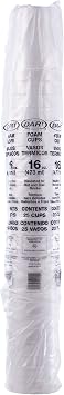 Dart Disposable Insulated Drinking Cup White Styrofoam 16 oz. 25 Ct 16J16
