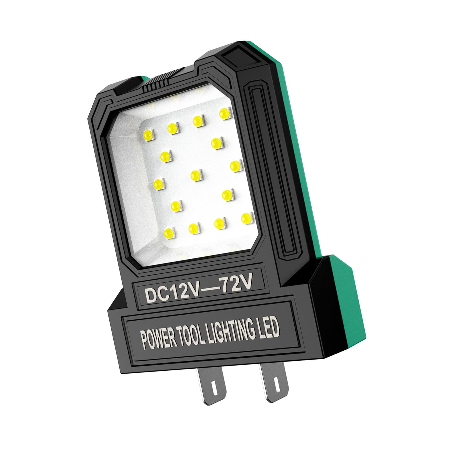 Linvimia Brightness 550LM LED Work Light for 12-72V Lithium Batteries Pocket Size Flashlights Jobsites Light Camping Lamp Battery Operated