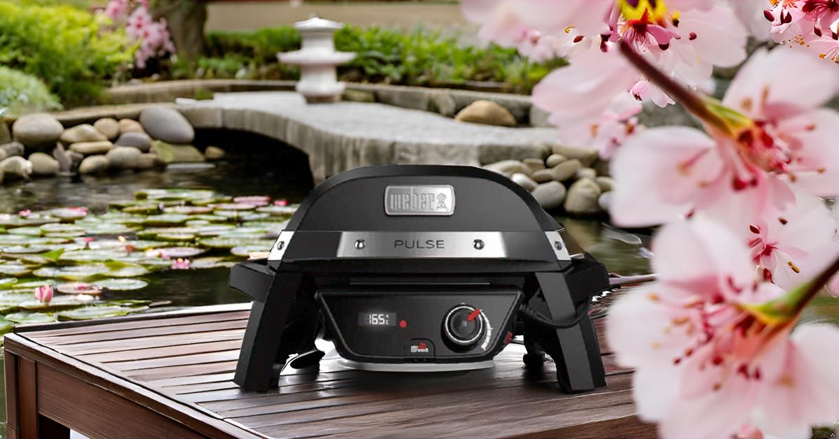 Amazon.co.jp: Weber Pulse 1000 Smart Device BBQ Grill with Lid