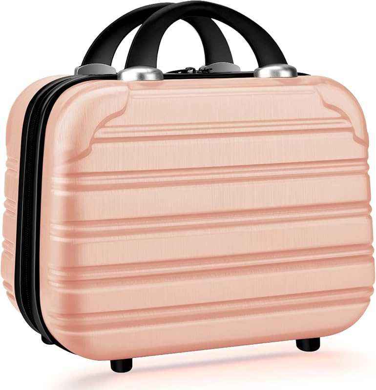 Maleta de maquiagem JZRTravel com estrutura rígida em PC+ABS e alça elástica