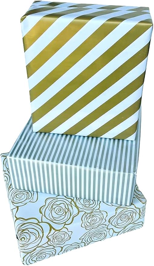Premify Gift Wrapping Paper Roll, Gift Wrap for Birthday, Holiday, Wedding, 6 Gift Wrapping Sheets Size 20 Inch X 28 Inches