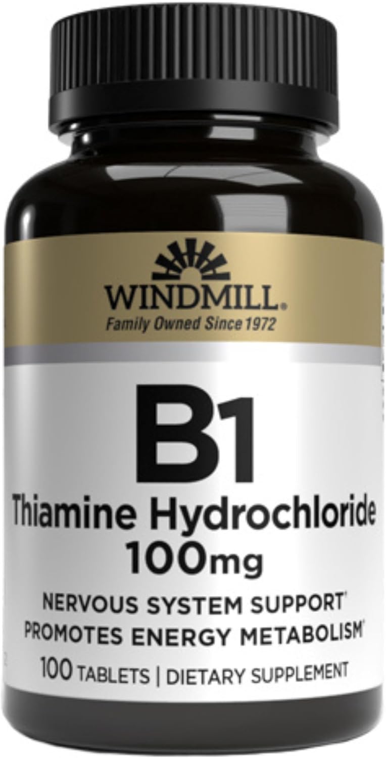 Windmill Vitamina B-1 100 mg 100 Tabletas