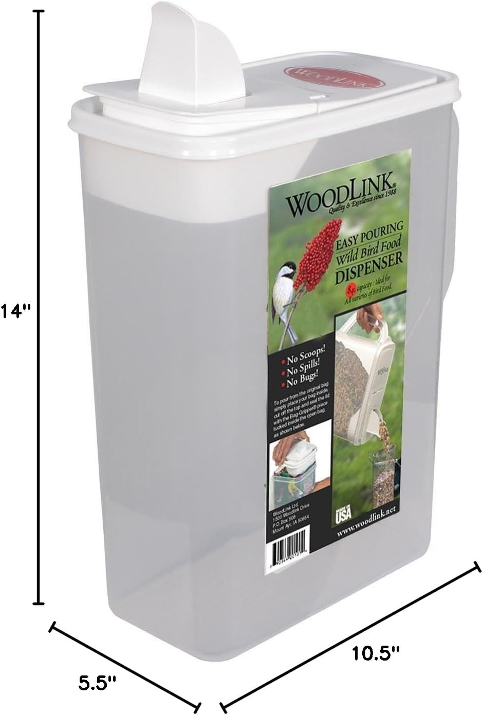 Woodlink SC8QT Storage Container, 8 Quart