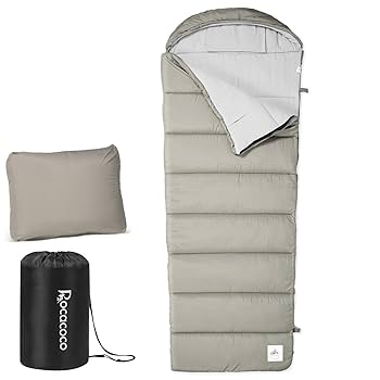 Amazon.co.jp: Rocacoco 【収納袋改良済】 寝袋 シュラフ 封筒型