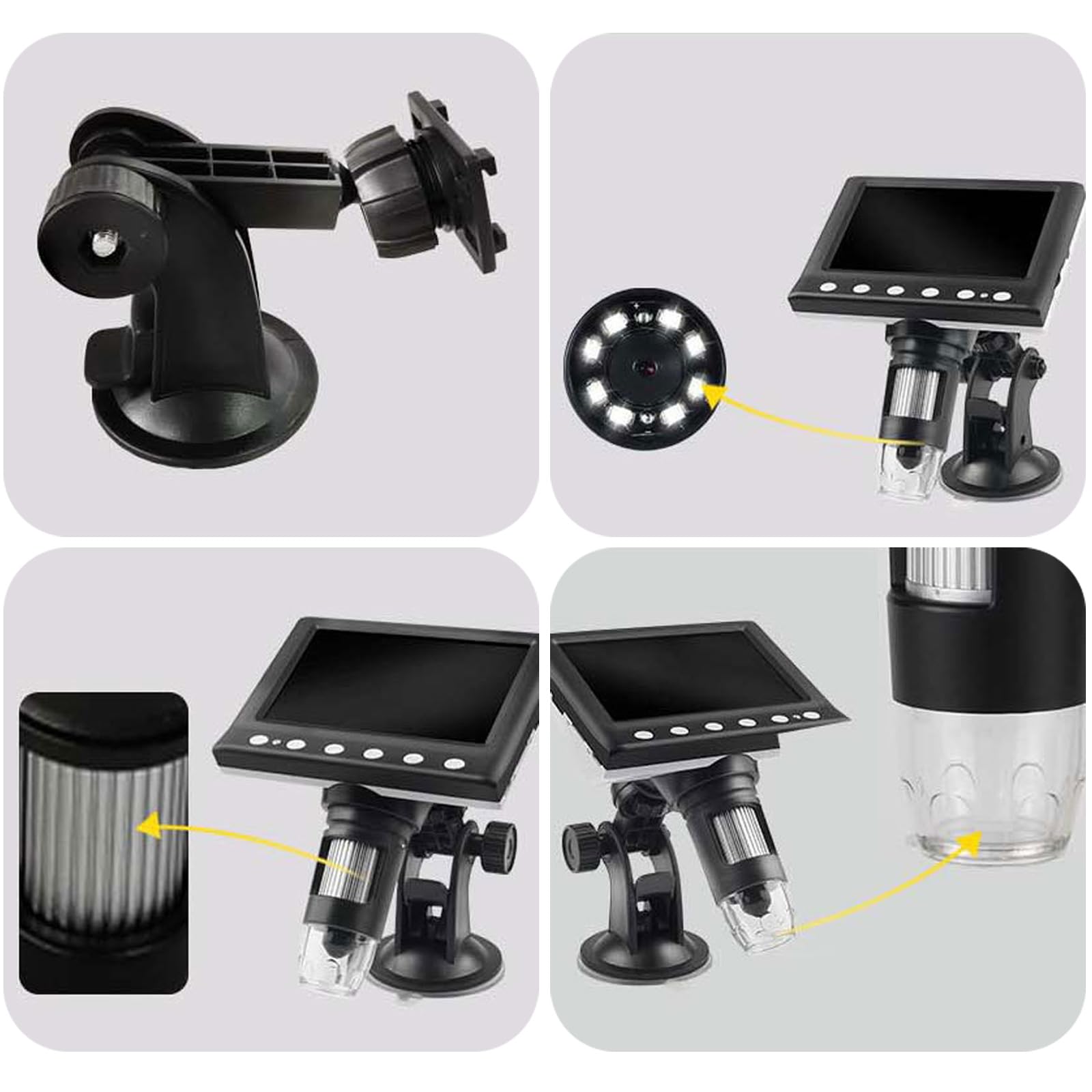 Microscopio digitale leggero facile da usare per riparazioni elettroniche a casa attività divertenti applicazioni educative e pratiche Microscopio compatibile