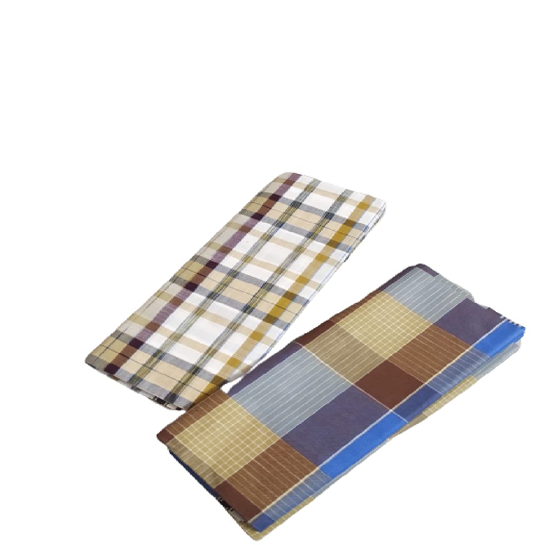 Men's 2.25 Meters Cotton Lungi's (Multi Color-Pack of 2)-_ADE100-image-28