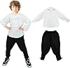 Boys Medieval Pirate Costume Shirt & Ankle Pants Kids Renaissance Viking Halloween Costumes