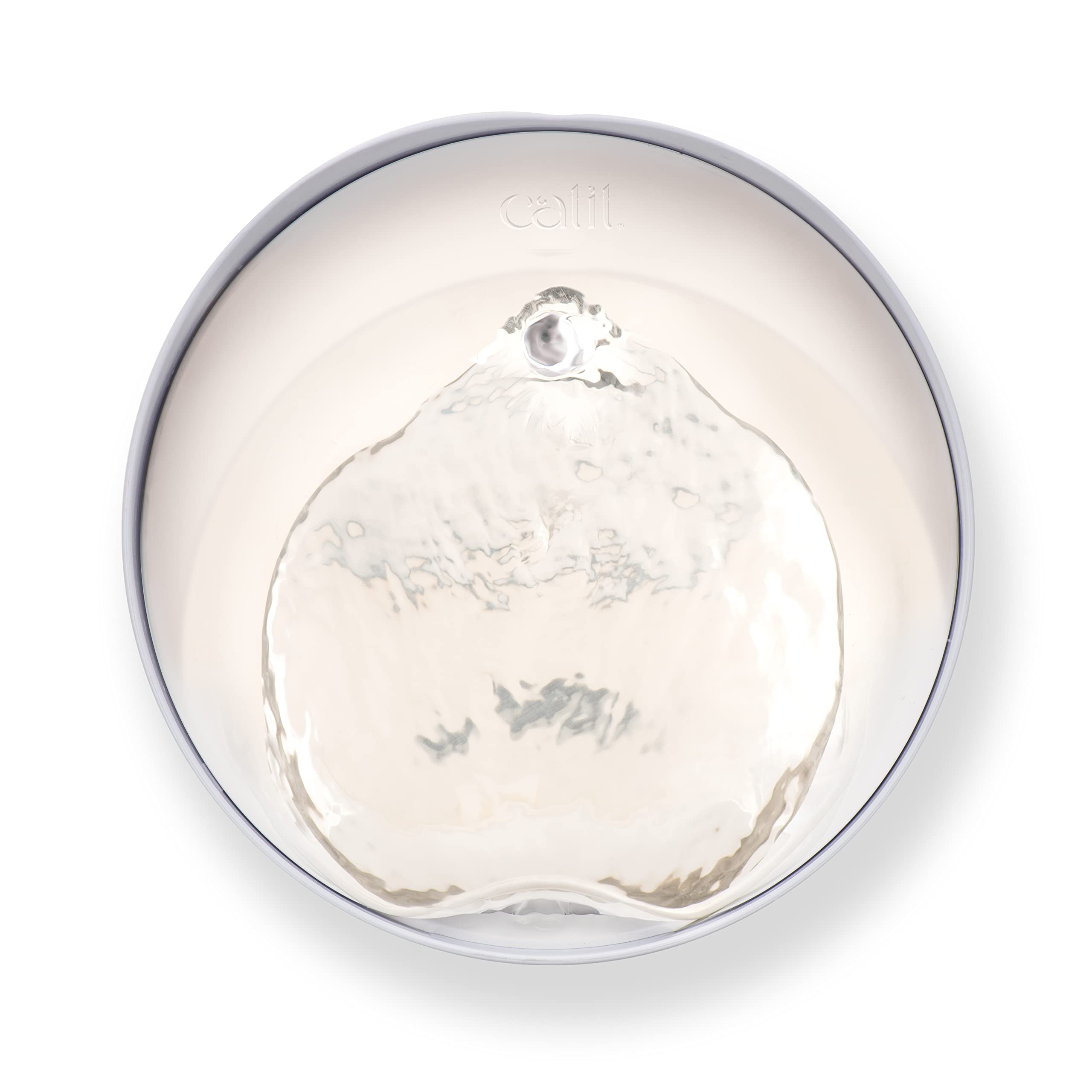 Catit Pixi, fontana d'acqua per gatti, in acciaio inox, bianco, 2,5 l