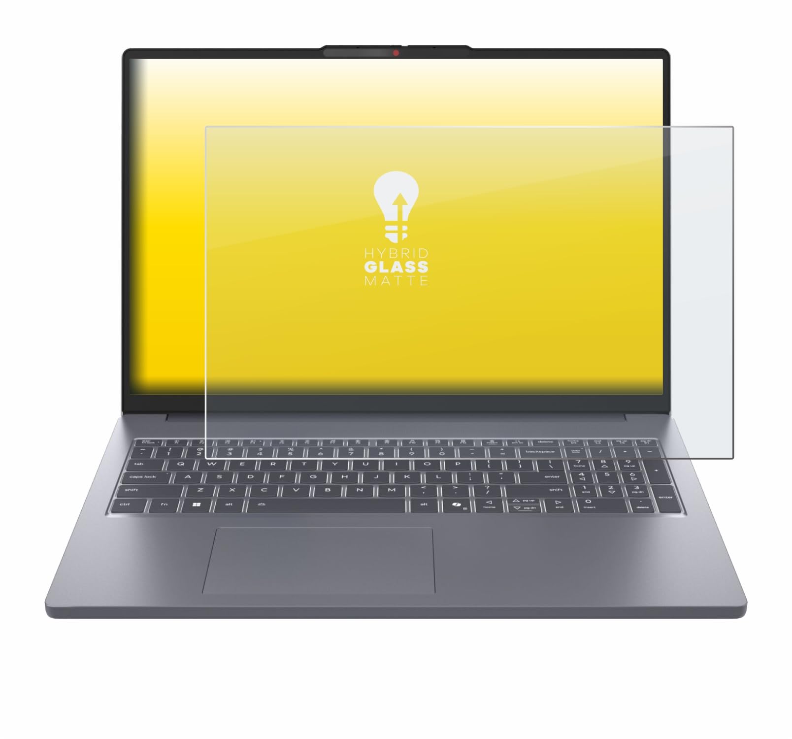 upscreen Lámina Cristales para Lenovo IdeaPad Slim 3 Gen 10 16" | , Mate Protección Pantalla Made in Germany, Anti-Reflejos 9H Dureza Hybrid Tempered Glass