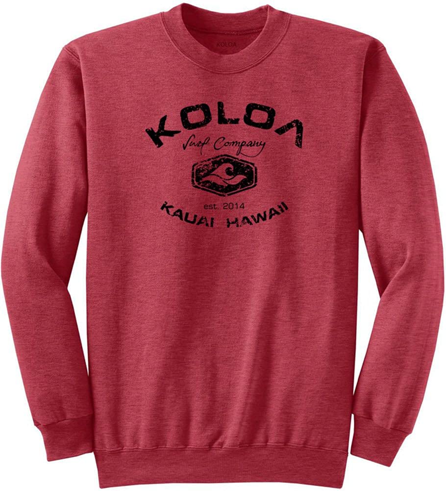 Koloa Surf Vintage Arch Logo Crewneck Sweatshirts in Regular, Big & Tall