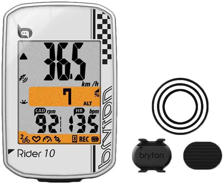 Bryton Rider 10 GPS Cycling Computer (2.0", Rider 10C (White) - with Cadence ANT+/BLE)