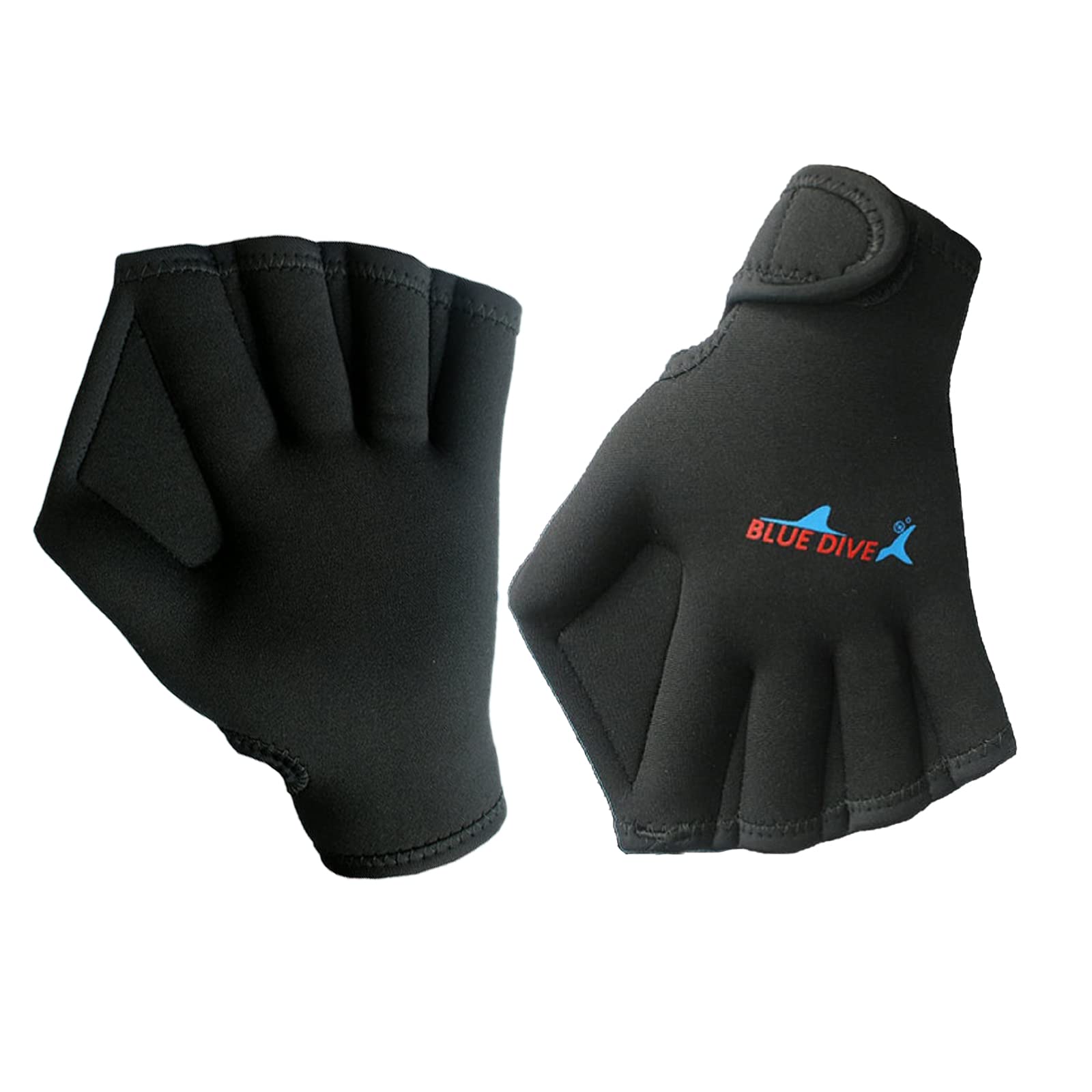 Guanti da Nuoto, ZoneYan Guanti Acquatici con Cinturino con Cinturino da Polso, Aqua Glove Unisex Adulto, Nuoto Palmati Guanti, Swim Gloves, Guanti Palmati in Neoprene, Aqua Fit Guanti a Palma