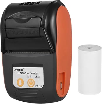 Irfora PT-210 Portable Thermal Printer Handheld 58mm Receipt Printer for Retail Stores Restaurants Factories Logistics