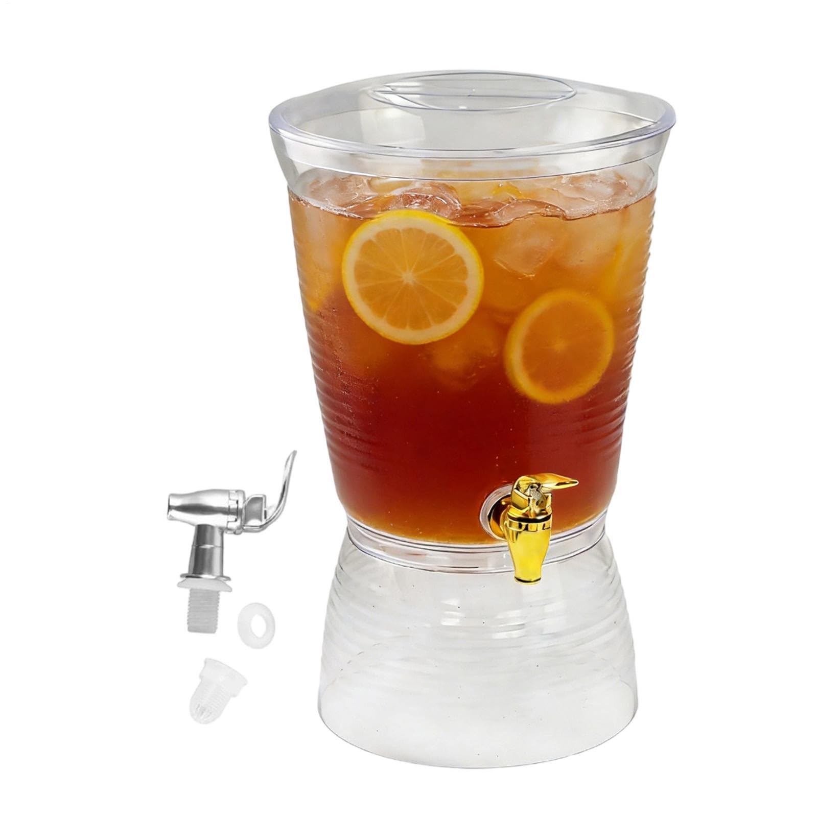 Getränkespender | 6L Saft Box,Cocktailspender mit Wasserhahn | Für Gäste, Frauen, Männer, Haus, Büro, Restaurant, Café, Geburtstag, Grill, Party, Picknick