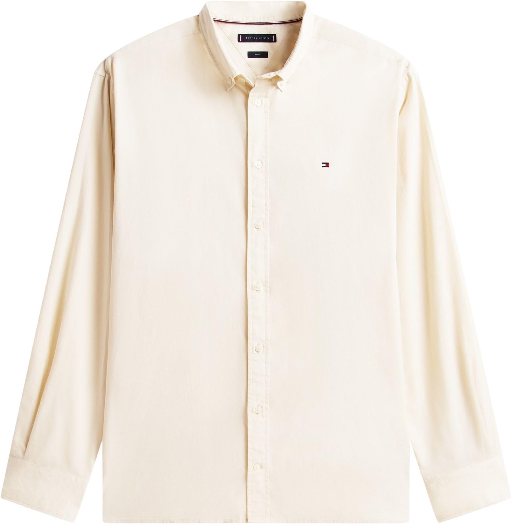 Tommy Hilfiger Uomo Camicia Flex Poplin Solid Regular Fit